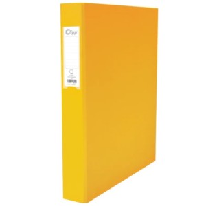 Clipp 2 Ring Binder D type A4 Yellow MY, CP-F44428254M