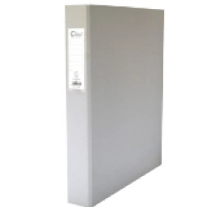 Clipp 2 Ring Binder D type A4 Grey MY, CP-F4442825AM