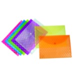 Clipp Doc. bag F/S Embo. w/butto Pink, CP-FT10016