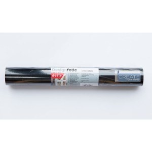 DC Fix Plain Gloss 45cmx15m Black, DC-200-1272