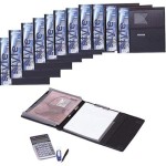 Foldermate Exec folder w/pad Bx=12pc -SPB, FE-151-BK