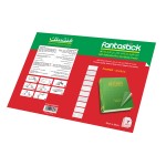 Fantastick Precut Adhesive Foil G/C 50x36cm 10 SHT FK-AFT-5036PCN