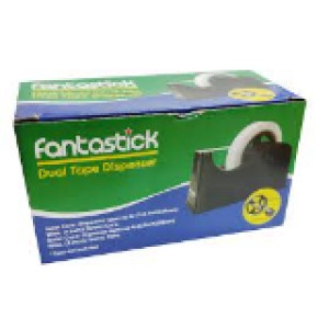 Fantastick Tape dispenser -1"  & 3"dual core- Black, FK-D136-BK