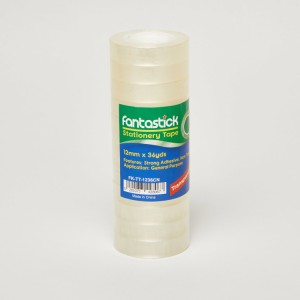 Fantastick Tape 1/2"X36yds*40mic Clear Pk=12rol, FK-TT-1236CN
