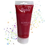 Funbo ACRYLIC Tube 200ml 01 CRIMSON, FO-AC-200-001