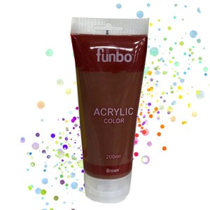 Funbo ACRYLIC Tube 200ml 82 BROWN, FO-AC-200-082