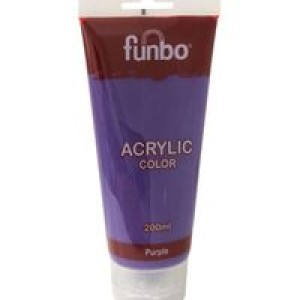 Funbo ACRYLIC Tube 200ml 95 PURPLE, FO-AC-200-095