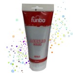 Funbo ACRYLIC Tube 200ml 142 SILVER, FO-AC-200-142