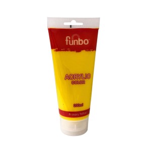 Funbo ACRYLIC Tube 200ml 560 PRIMARY YELLOW, FO-AC-200-560
