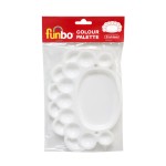 Funbo Pallet Plastic Oval 21 X 14cms, FO-ACC-PLT-O2114