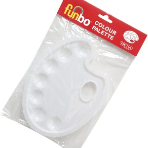 Funbo Pallet Plastic Oval 23 X 17cms, FO-ACC-PLT-O2317