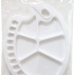 Funbo Pallet Plastic Oval 34 X 25cms, FO-ACC-PLT-O3425