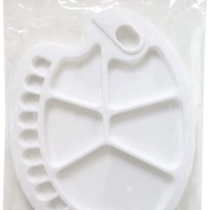 Funbo Pallet Plastic Oval 34 X 25cms, FO-ACC-PLT-O3425