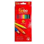 Funbo Coloring Pencils ST=12, FO-CLP-12