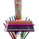 Funbo 24 Color Pencil Cylinder Dsp Box=12 Sets, FO-CLPT-24