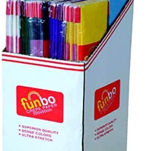 Funbo Crp Ppr 23gsm 50cmx2m Pk=10 Blue, FO-CP80-08-BE