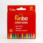 Funbo Crayons Pack of 12 Colors, FO-CR-12