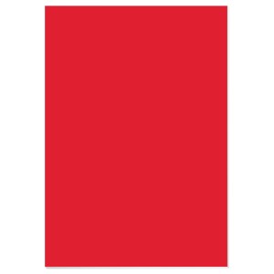Funbo Foamboard 50x70x0.5cm Red PAK=5 EA, FO-FB5070-RD