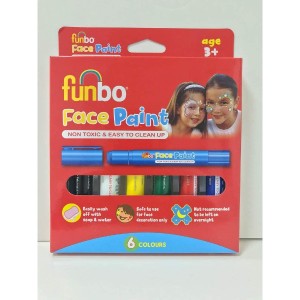 Funbo Face Paint Sticks 6g Pink = 6 cols, FO-FPS-06