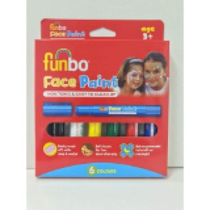 Funbo Face Paint Sticks 6g Pink = 6 Neon col, FO-FPS-06N