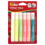 Funbo Glitter Gl glow in the dark Bls=13gX6col, FO-GG-06040