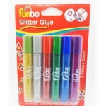 Funbo Glitter Glue Metallic Bls=12.5g x 6 cols, FO-GG-06127