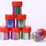 Funbo Glitter Powder 50gm Bx=6 Reg col, FO-GP-5001