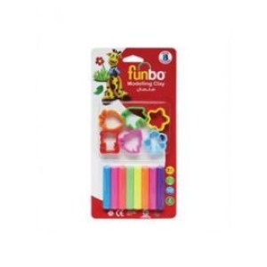 Funbo M.Clay 100g 12 Clears+4 Mlds + 1R + 1T, FO-MC-100-12+4M