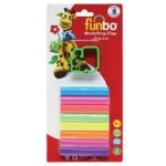 Funbo M.Clay 100g 8 Neon Clears + 1 Mould, FO-MC-100N-8+1M