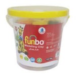 Funbo M.Clay 700g 8 Colors in Bucket, FO-MC-700-8
