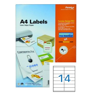 Formtec Label1400/105x40 Pkt=100sht, FT-GS-1014