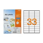 Formtec Label 3300/70x25mm Bx=100sheet, FT-GS-1033