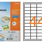 Formtec Label 4400/48x25mm Bx=100sht, FT-GS-1044