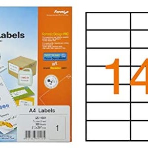 Formtec Label 1400/105x42mm Bx=100sht, FT-GS-1114
