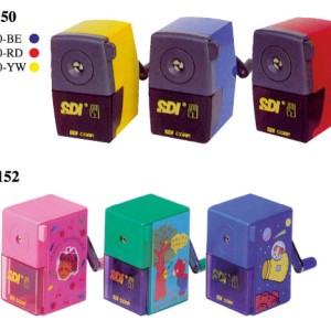 Hand Pencil Sharpener w/clamp Red, HD-0150-RD