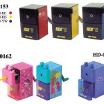 Hand Pencil Sharpener w/clamp Red, HD-0153-RD