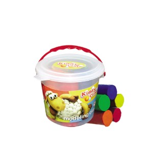 Kiddy Clay Modelling Clay set of 5col Blackt, KC-BK-400-5