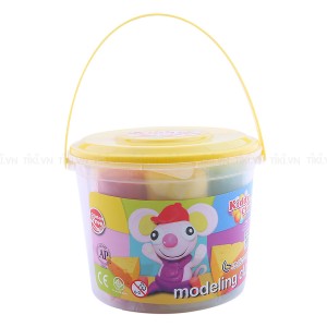 Kiddy Clay Modeling Clay 7col Blackt-Yellow Lid, KC-CBK-500-7