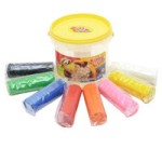 Kiddy Clay Modelling Clay 8col Blackt-Yellow Lid, KC-CBK-700-8
