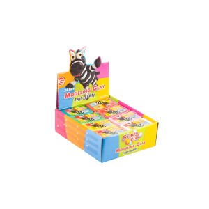 Kiddy Clay Modeling Clay 160gm Dsp=24pkt, KC-D-3840-24