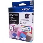 Brother LC563-BK High Yield Ink Cartridge, Black