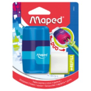 Maped Connect 2H Shrp-Ersr Translucent Dsp=20p, MD-049211