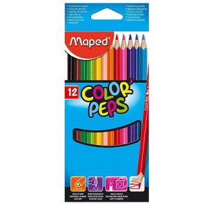 Maped Color Peps Pencils 12Col Set, MD-183212