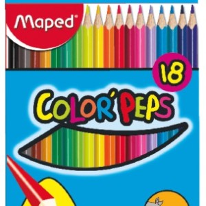 Maped Color Peps Pencils 18 Col Set, MD-183218
