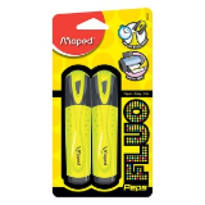 Maped Fluo Peps Pens Yellow Box=12, MD-734034