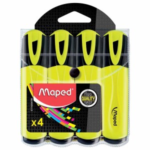 Maped Highlighter Fluopeps Classic Packx4 Yellow, MD-742549