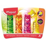Maped Highlighter Mini Friends Pocket Pac=4Clear, MD-743677