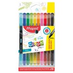 Maped Graph'Peps Fineliner Deco 8+2, MD-749059