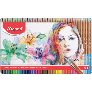 Maped WatercolourPencils Artist metal ST=48col, MD-832448
