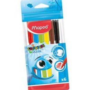 Maped PULSE Felt Pen Ocean ST=6col, MD-845723